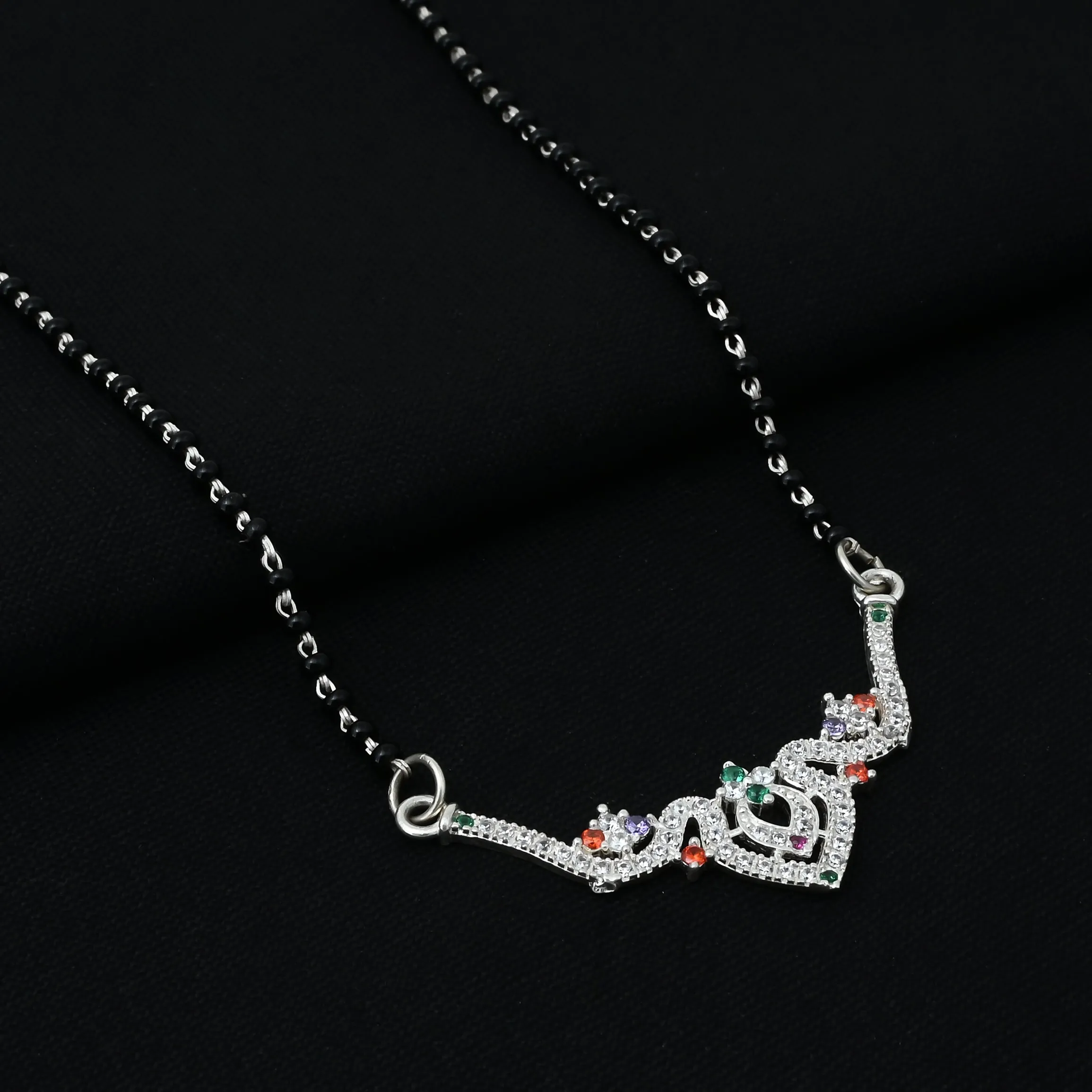 Beautifully Crafted Silver Mangalsutra with Unique Design