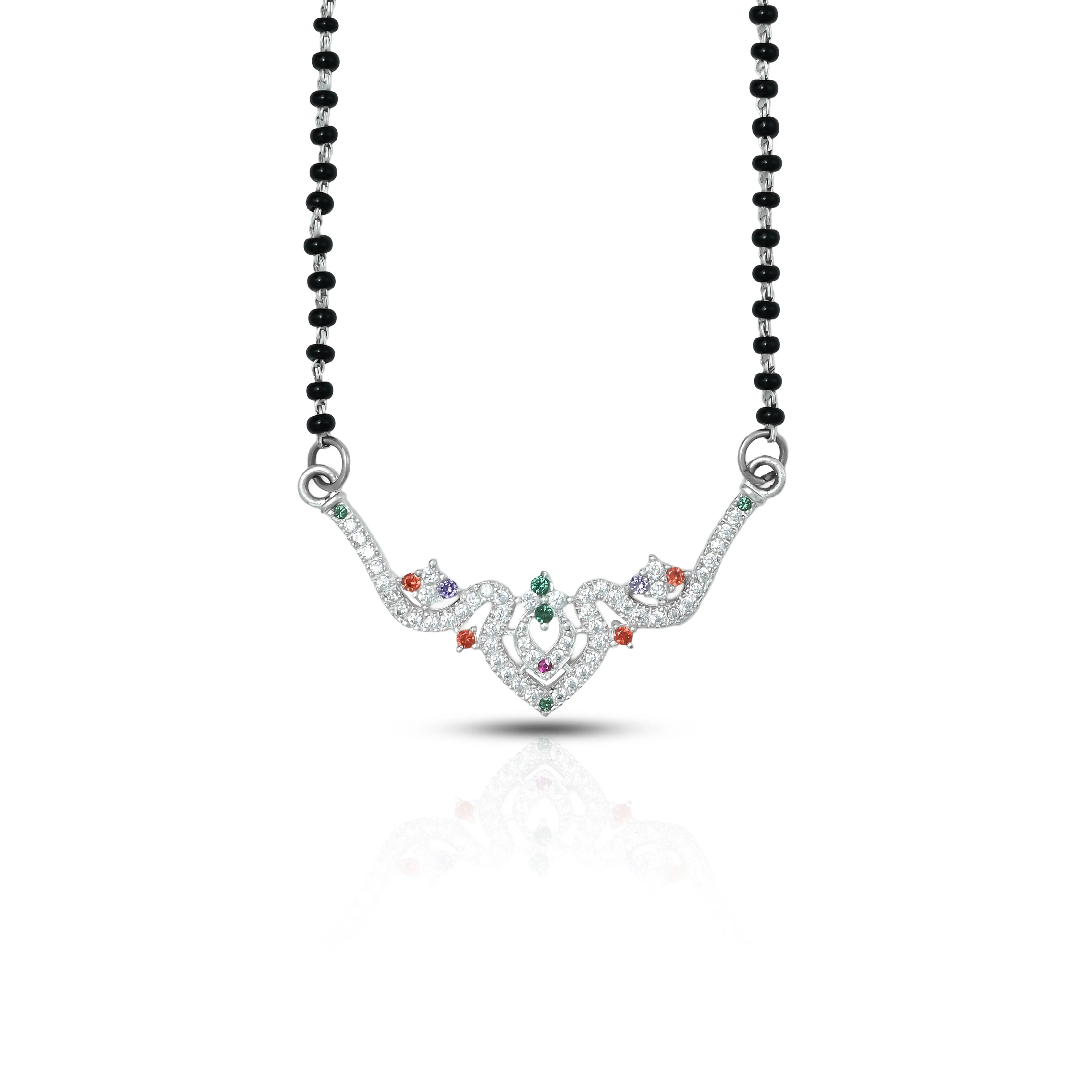 Beautifully Crafted Silver Mangalsutra with Unique Design