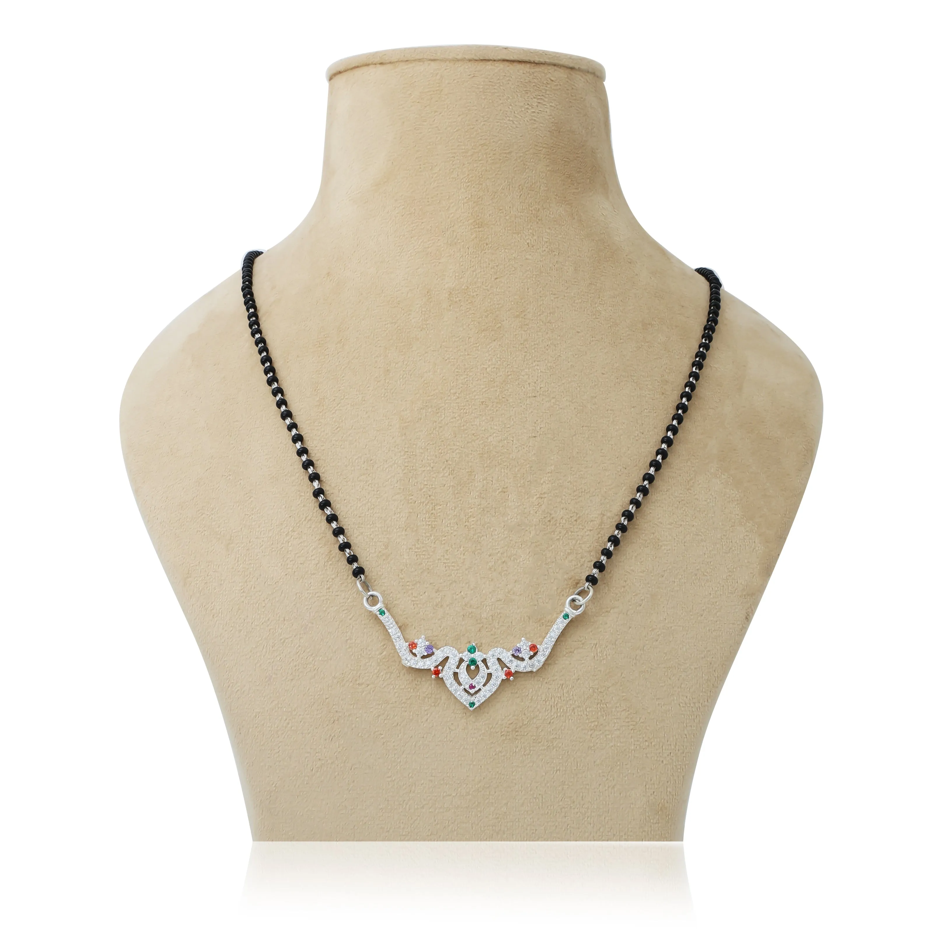Beautifully Crafted Silver Mangalsutra with Unique Design
