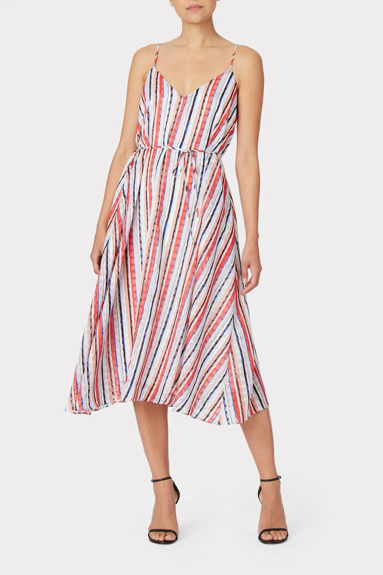 Becca Watercolor Stripe Dress
