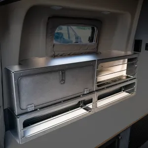 Bed Risers PRO D/B - Storage System SET   Lower Storage Box for Winnebago Revel '25