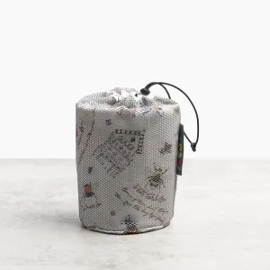 Bee Print Waterproof Picnic Blanket, Recycled Material, Family Size