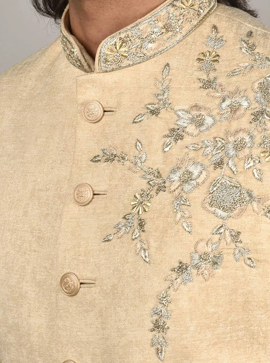 Beige Sherwani | TULA
