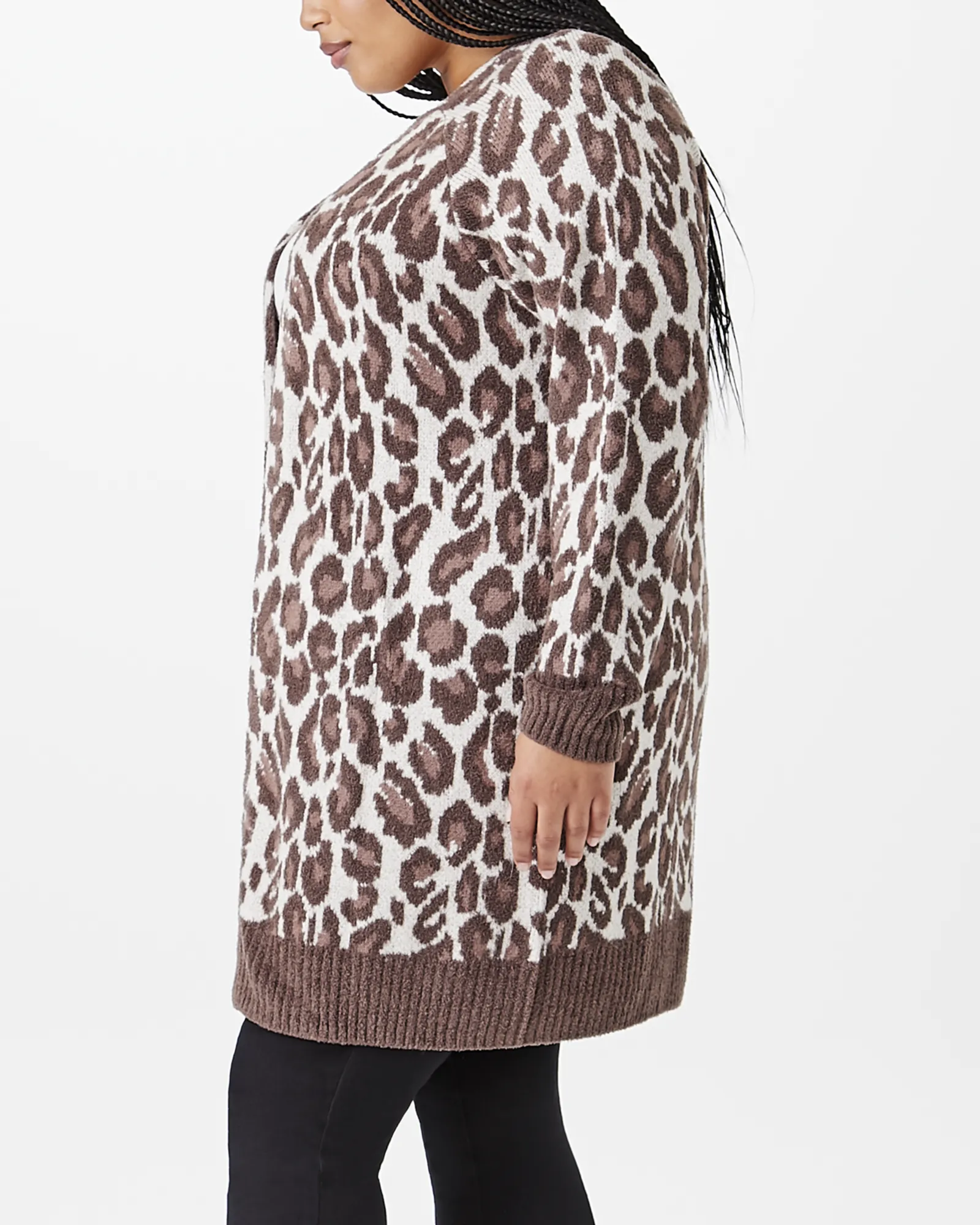 Bella Animal Print Cardigan | Brown / Tan