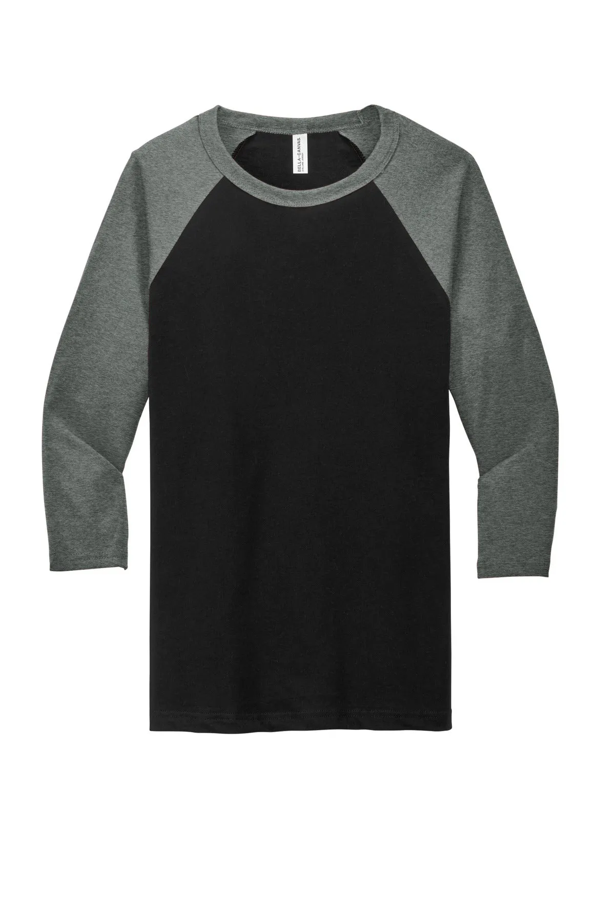 BELLA CANVAS Unisex 3/4-Sleeve Baseball Tee. BC3200