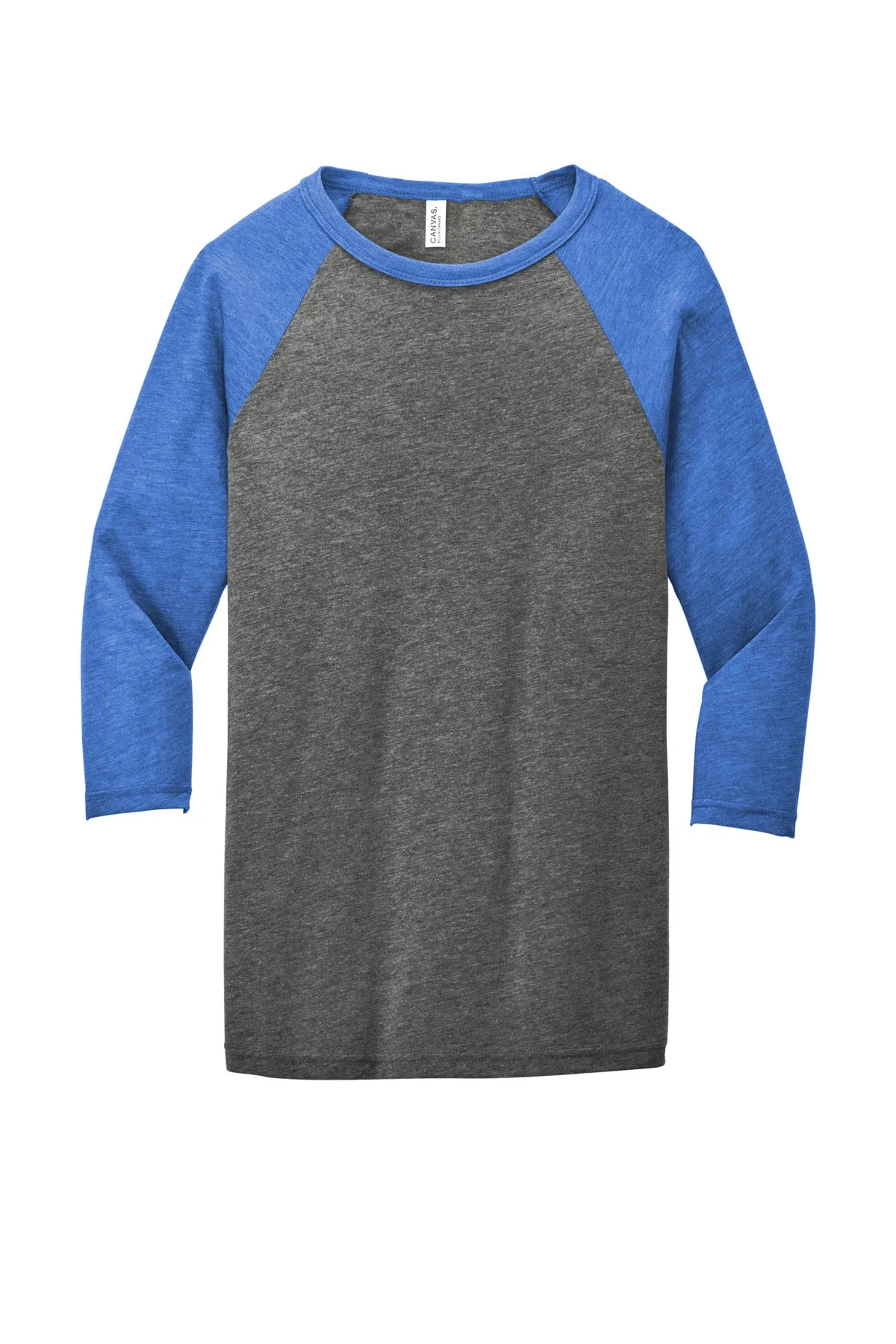 BELLA CANVAS Unisex 3/4-Sleeve Baseball Tee. BC3200
