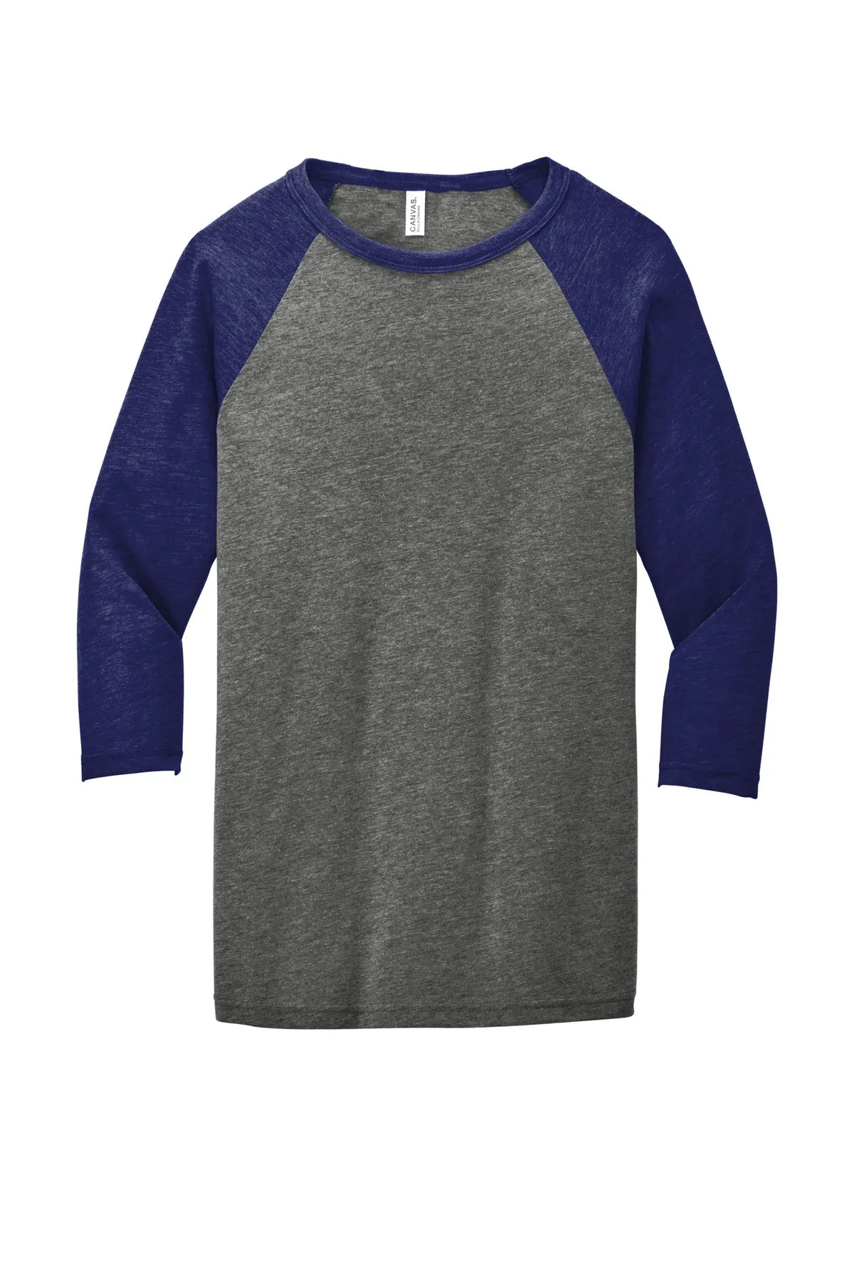 BELLA CANVAS Unisex 3/4-Sleeve Baseball Tee. BC3200