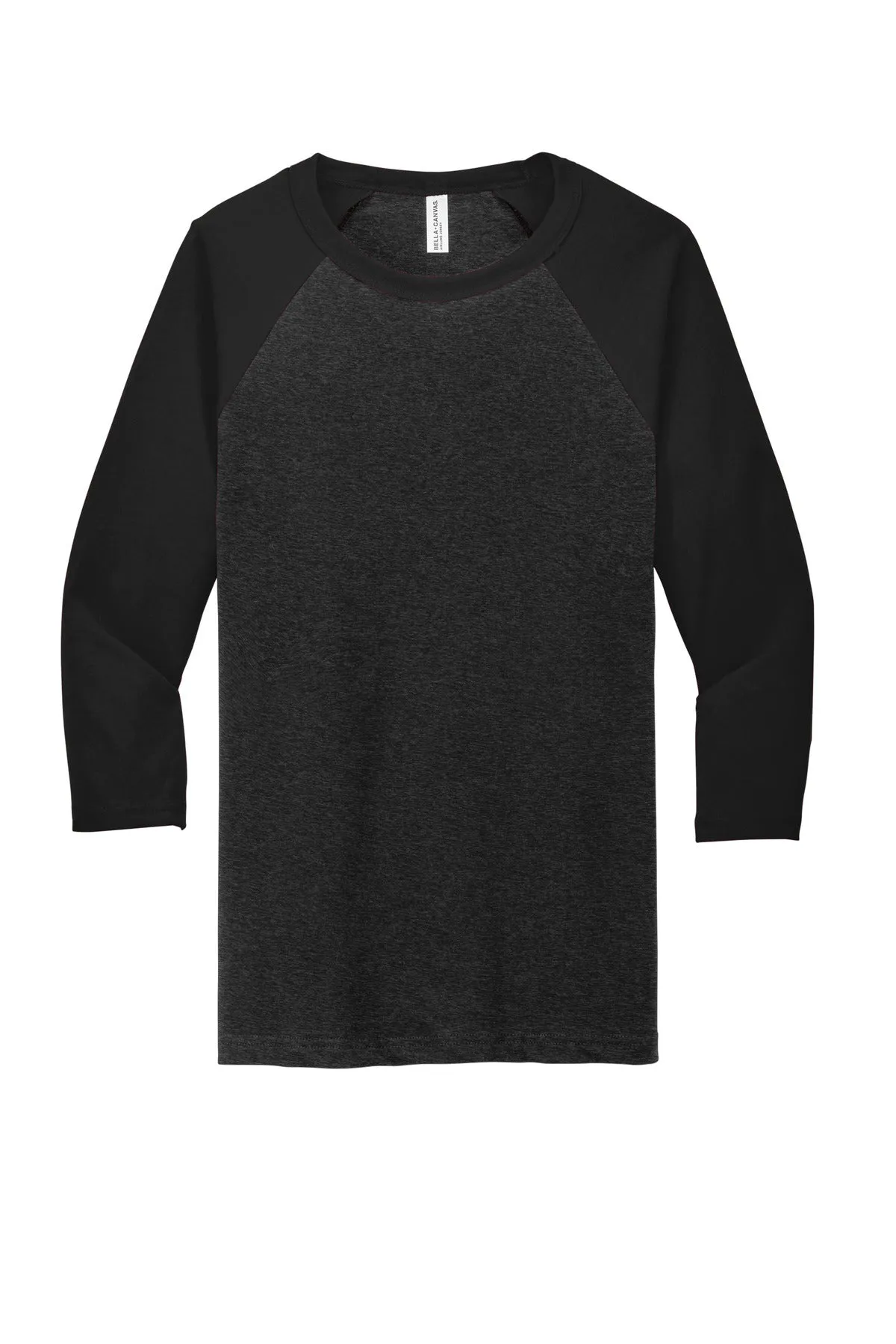 BELLA CANVAS Unisex 3/4-Sleeve Baseball Tee. BC3200