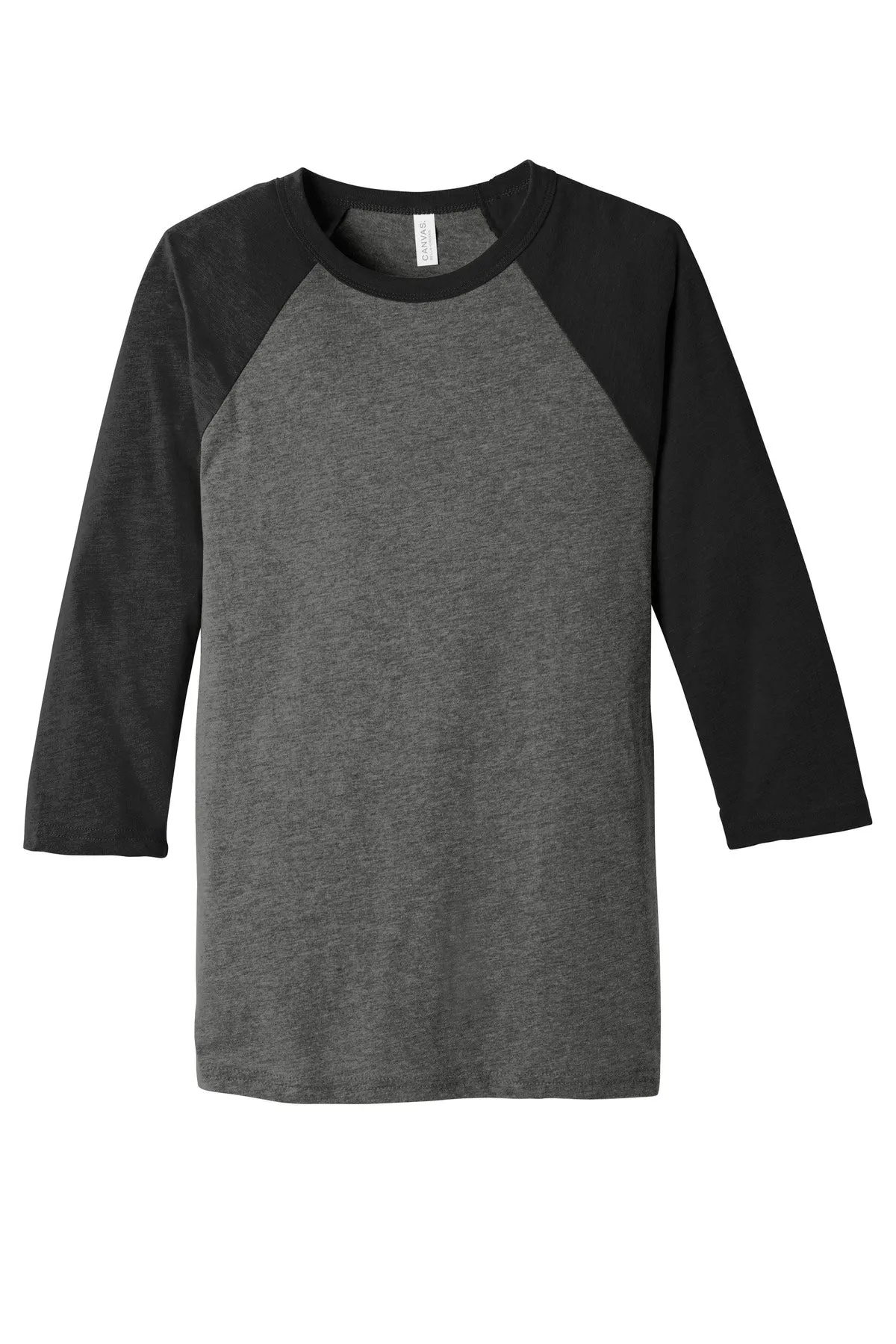 BELLA CANVAS Unisex 3/4-Sleeve Baseball Tee. BC3200