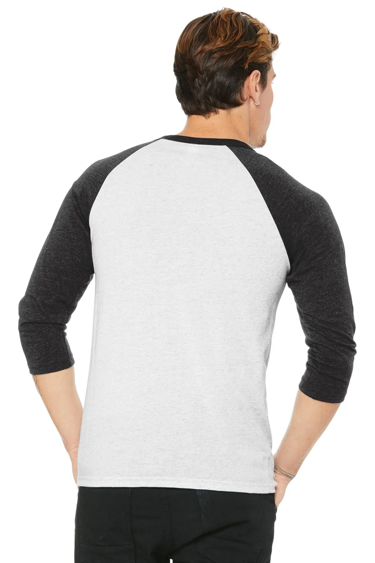 BELLA CANVAS Unisex 3/4-Sleeve Baseball Tee. BC3200