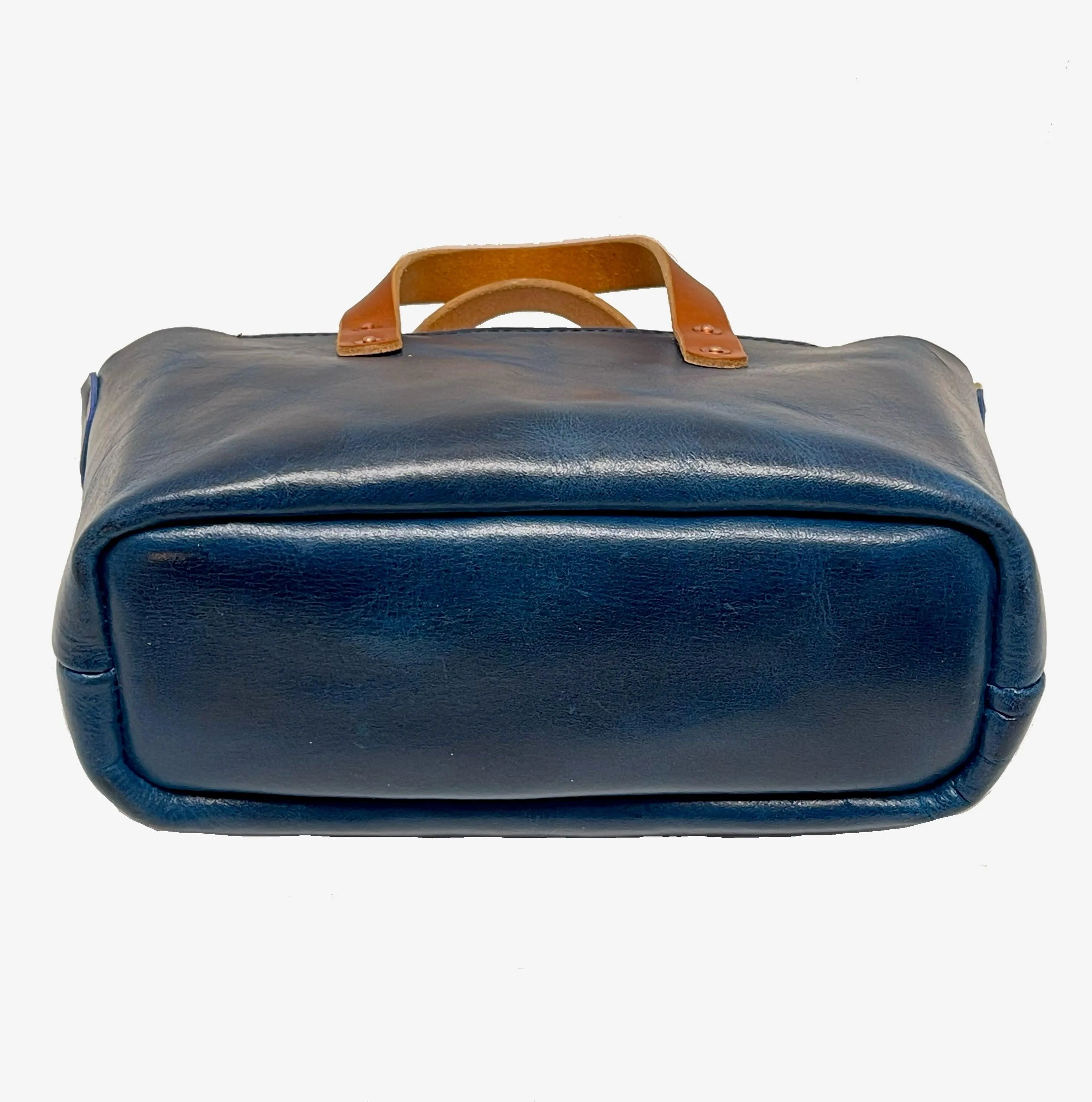 Bella Leather Crossbody Bag in Blue
