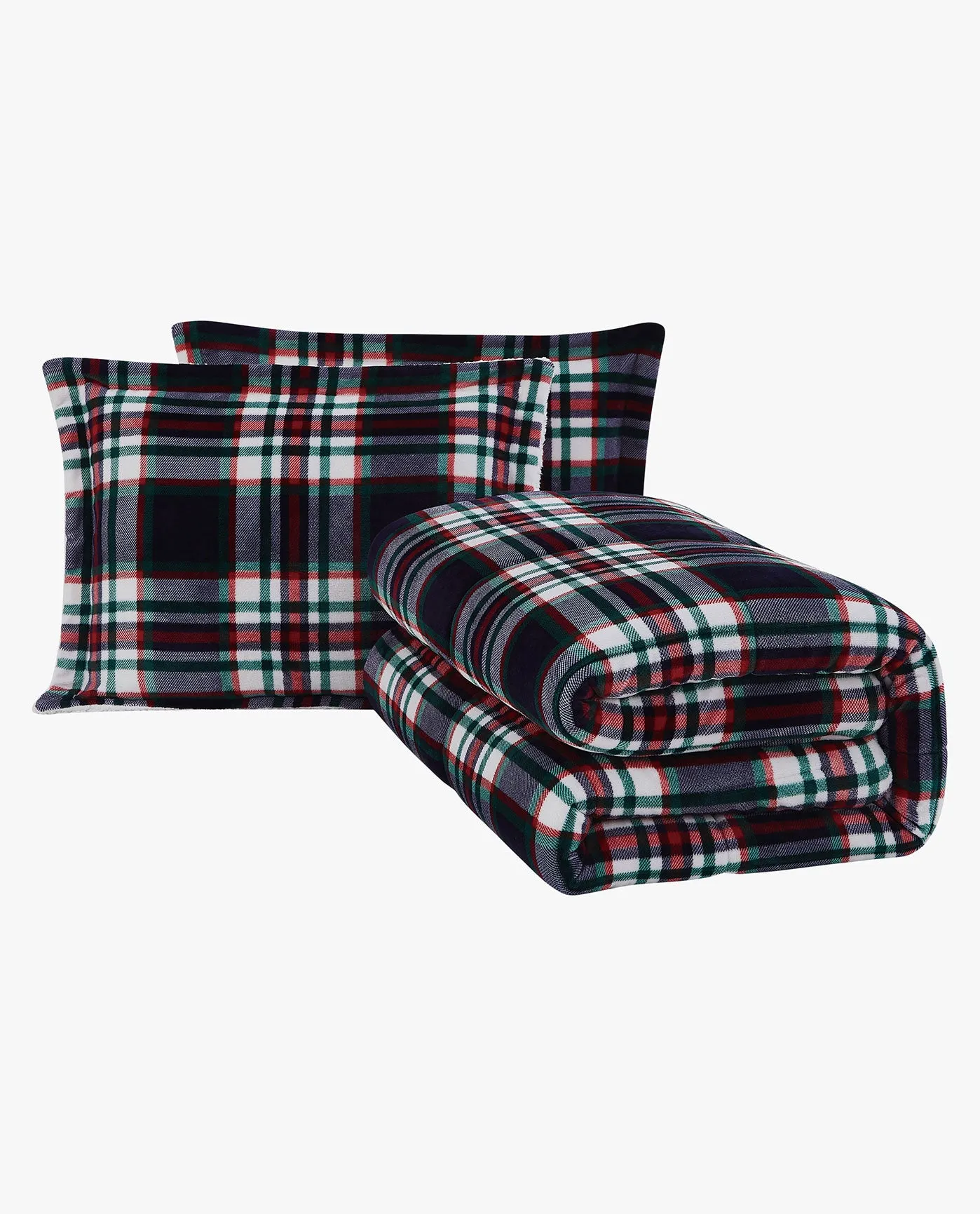 BENJI PLAID 3 PIECE COMFORTER SET