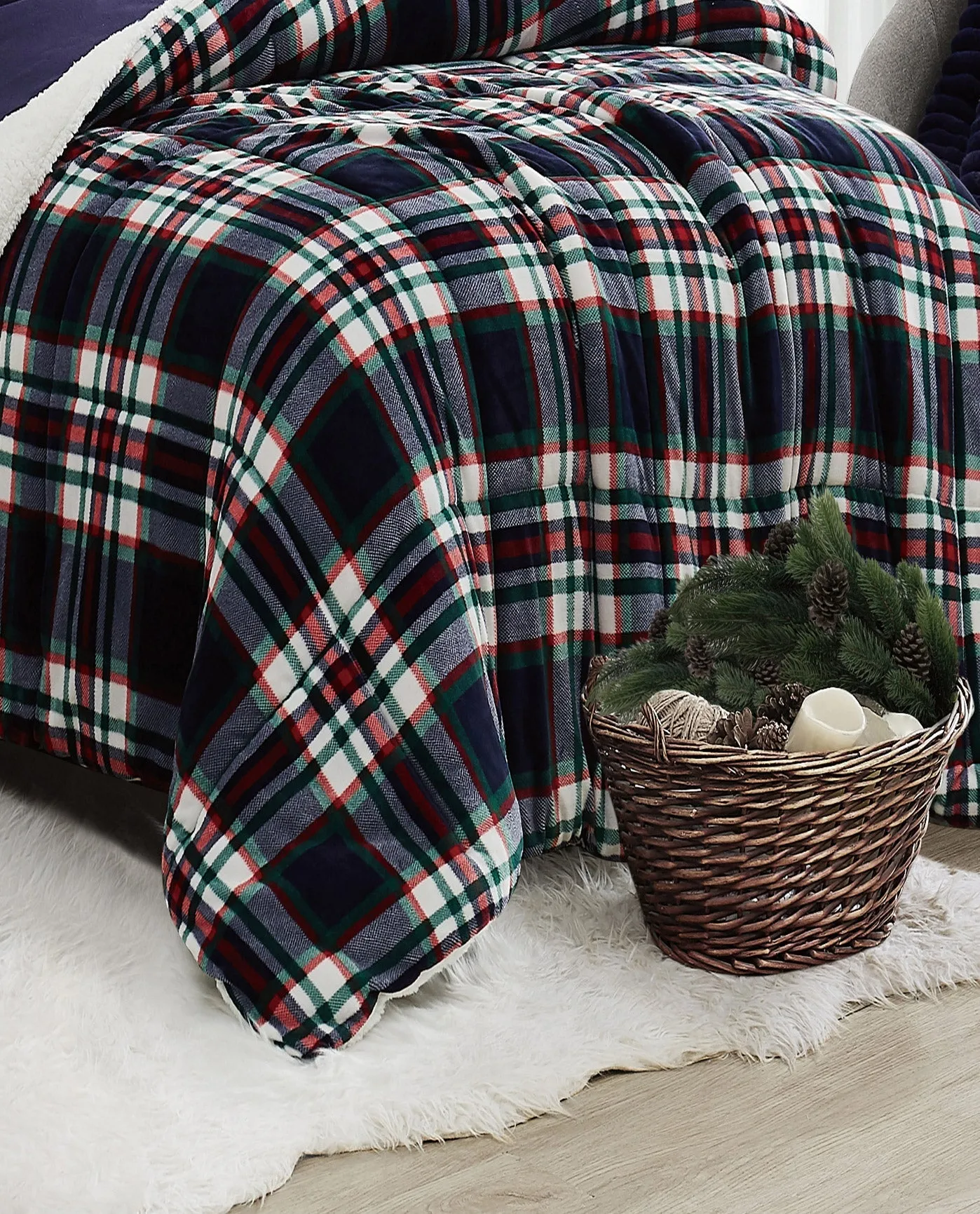 BENJI PLAID 3 PIECE COMFORTER SET