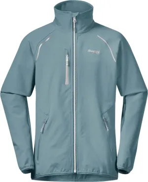 Bergans Kids&#x27; Sjoa Light Softshell Jacket Smoke Blue | Buy Bergans Kids&#x27; Sjoa Light Softshell Jacket Smoke Blue here | Outnorth