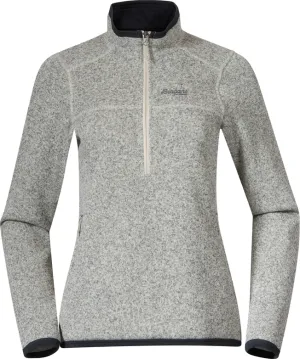 Bergans Women&#x27;s Kamphaug Knitted Half Zip Chalk Sand | Buy Bergans Women&#x27;s Kamphaug Knitted Half Zip Chalk Sand here | Outnorth