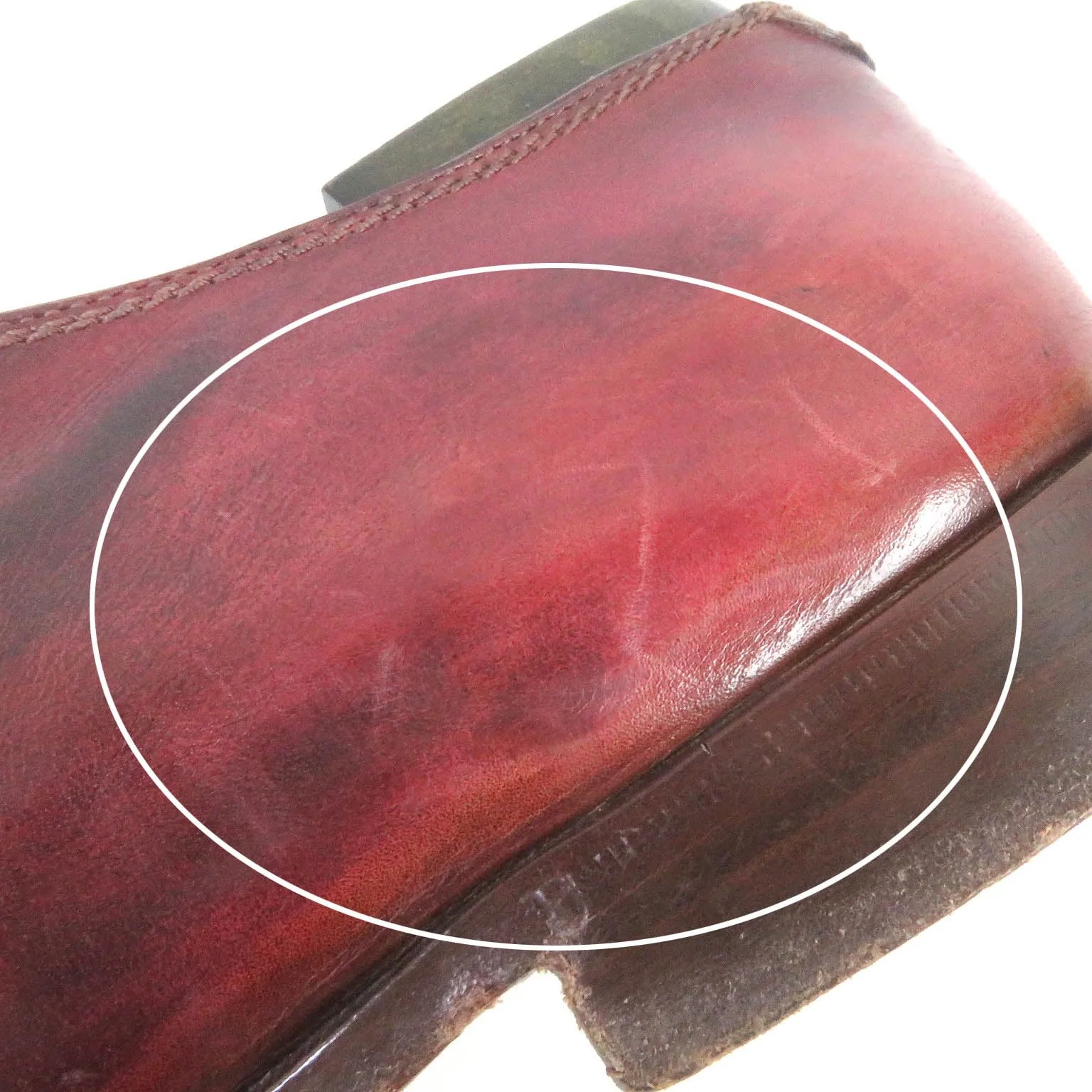 Berluti Leather Single Monk Strap Shoes Bordeaux