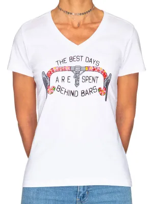Best Days Behind Bars Women's T Shirt White