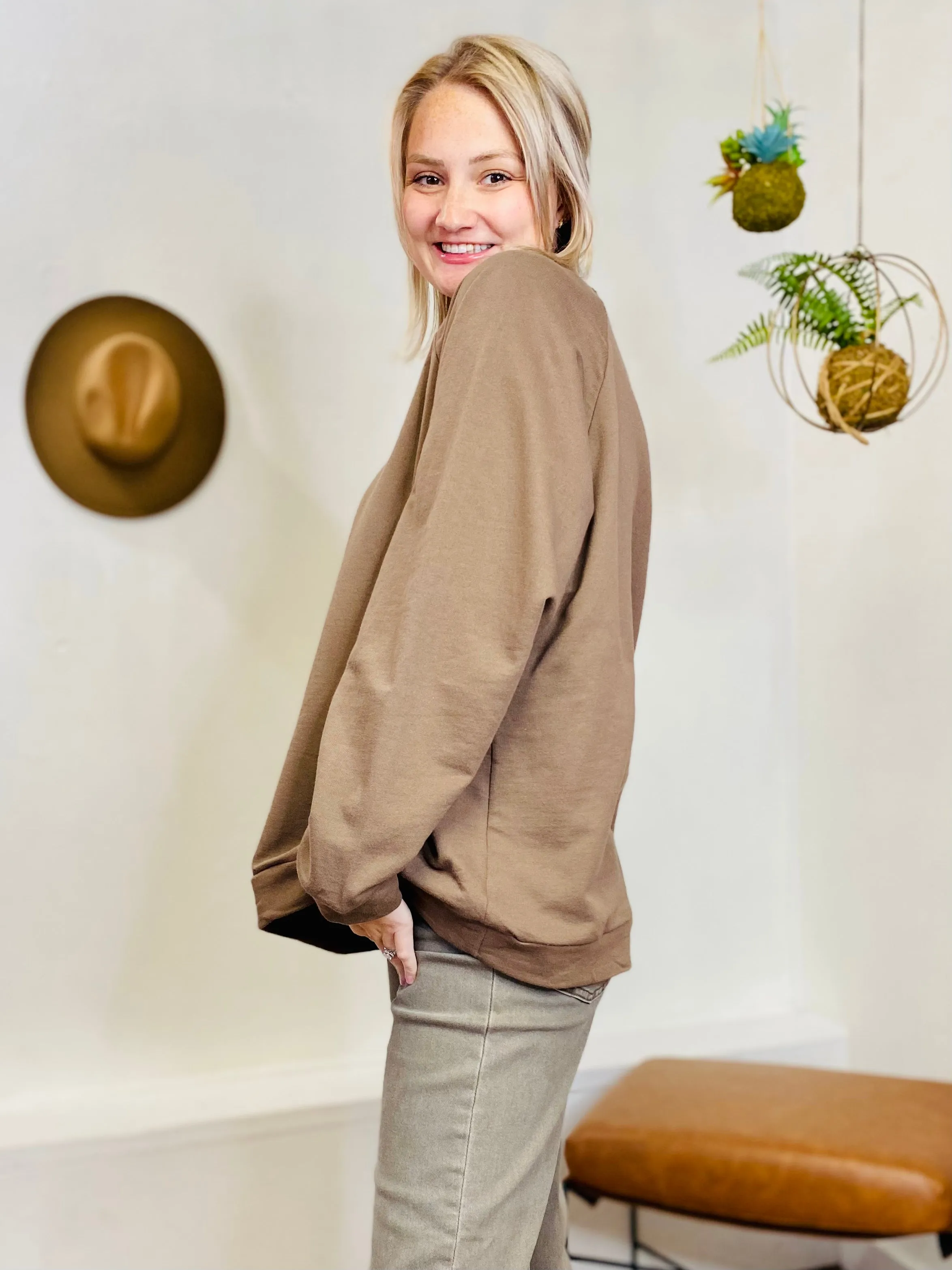 Best of You Pullover Sweater - Mocha