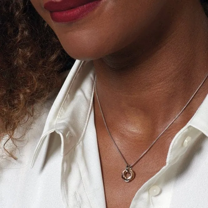 Bevel Small Trilogy 17" Necklace 9168GRG