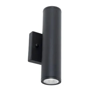 Beverly 10 in. LED Outdoor Wall Light 120-277V, Selectable CCT Black