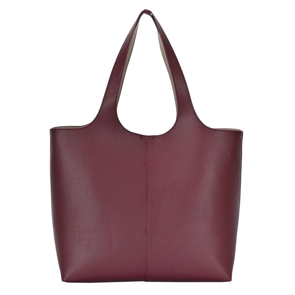 BGW81617 Monogrammable Modern Shoulder Tote w/ Removable Pouch
