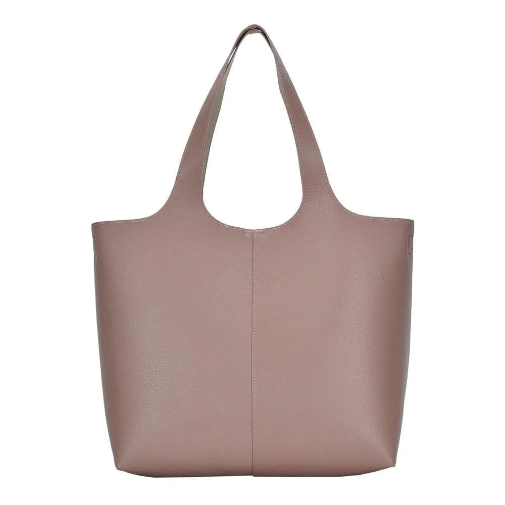 BGW81617 Monogrammable Modern Shoulder Tote w/ Removable Pouch