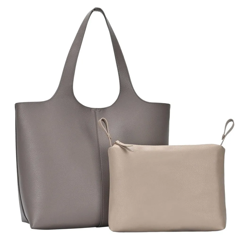 BGW81617 Monogrammable Modern Shoulder Tote w/ Removable Pouch
