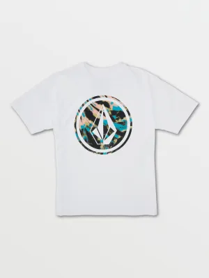 Big Boys Circle Stone Fill Short Sleeve Tee - White