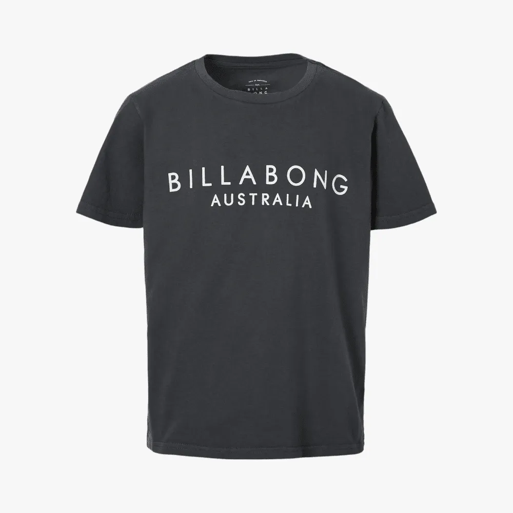 Billabong Girls Serenity Short Sleeve Tee Off Black