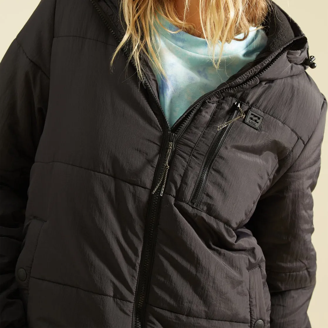 Billabong Women's A/Div Transpot Puffer Zip-Up Jacket