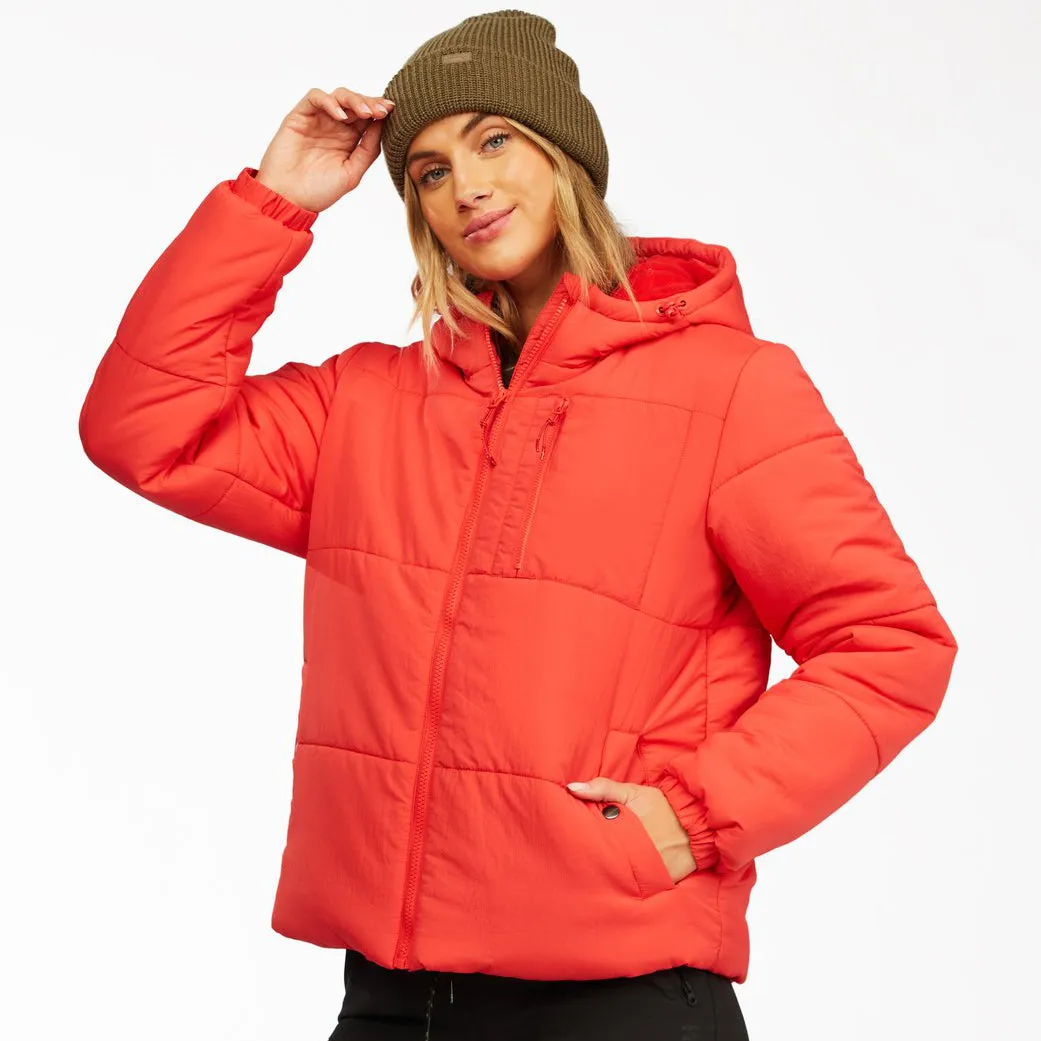 Billabong Women's A/Div Transpot Puffer Zip-Up Jacket