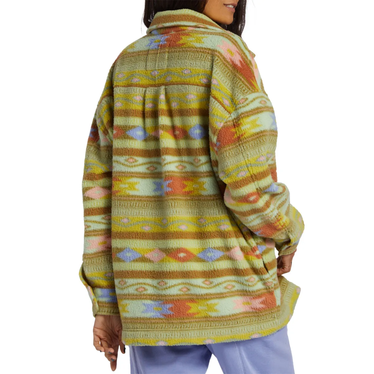 Billabong Women's Happy Camper Shacket Sweater Jacket