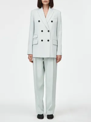 Billiet Double Breasted Blazer in Seaglass