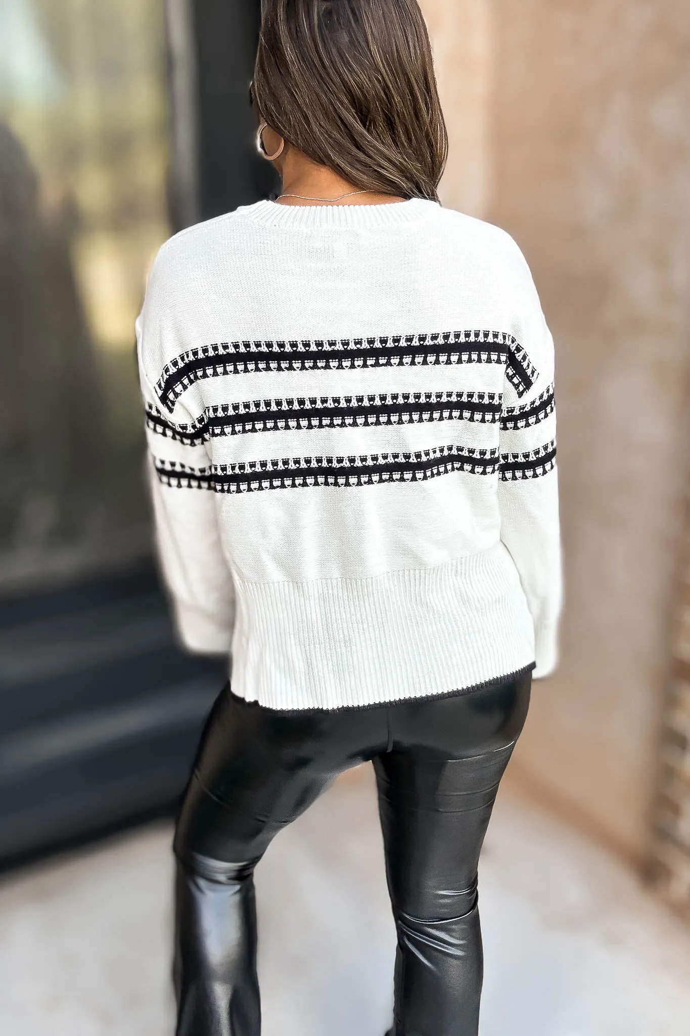 Black And White Sweater