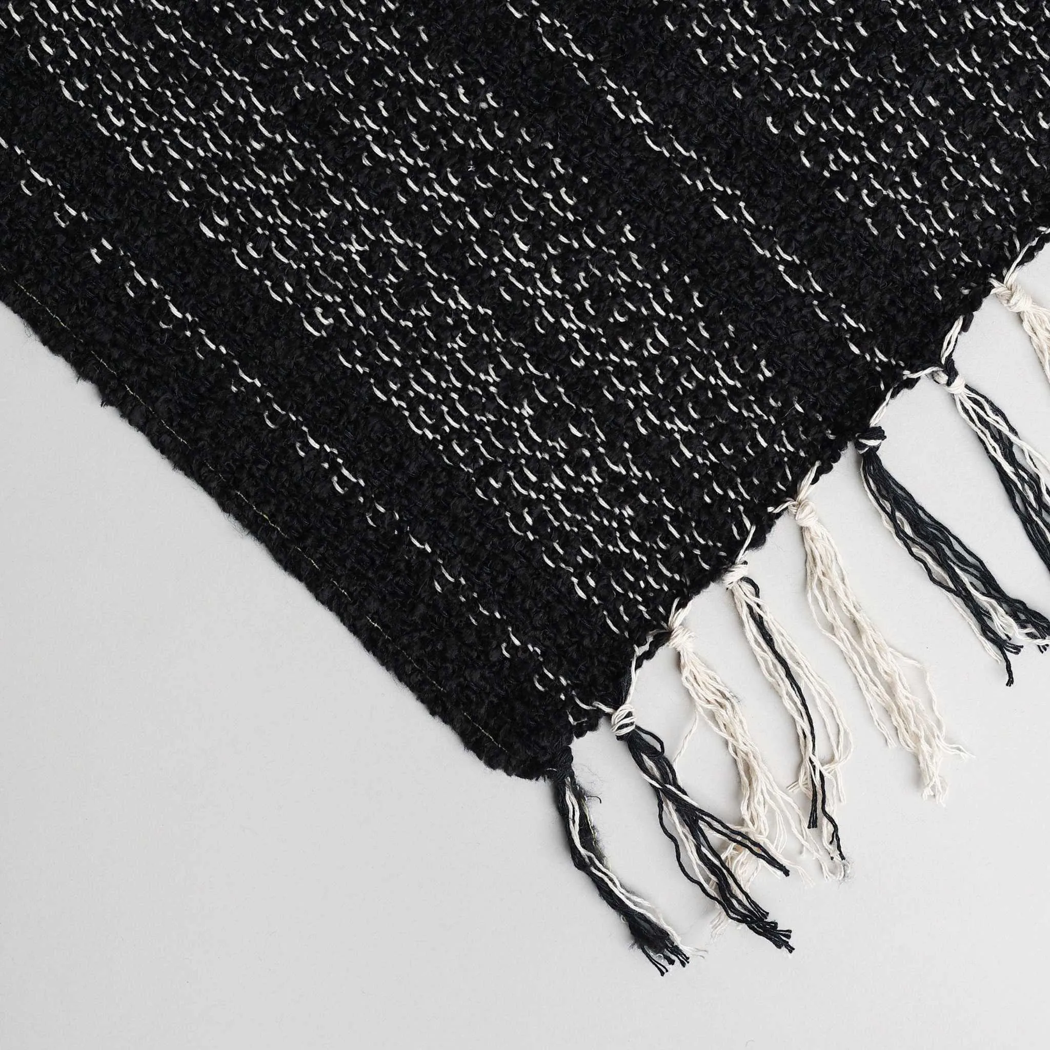Black and White Throw Blankets 60" X 68"  3.5" Tassels