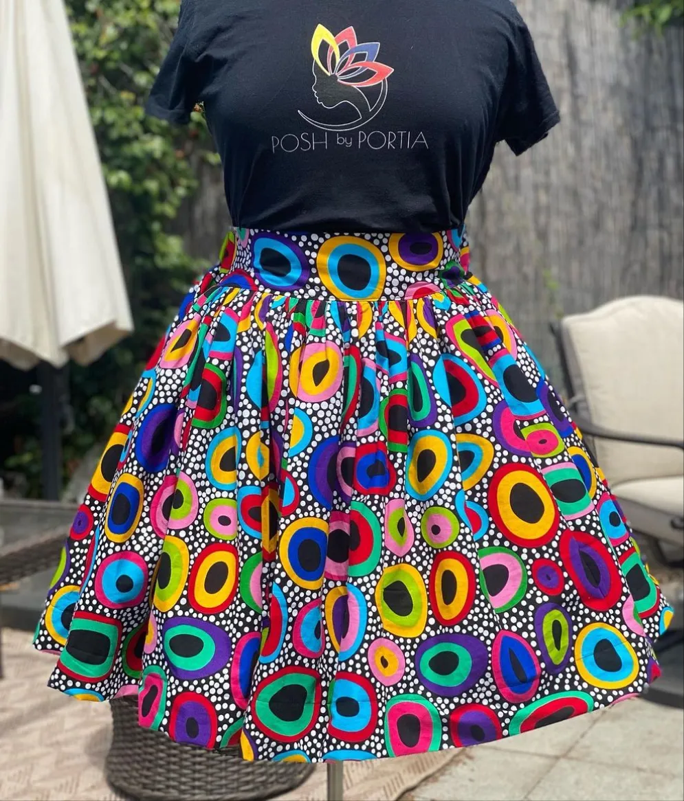 Black Ankara Fabric, ACS0091