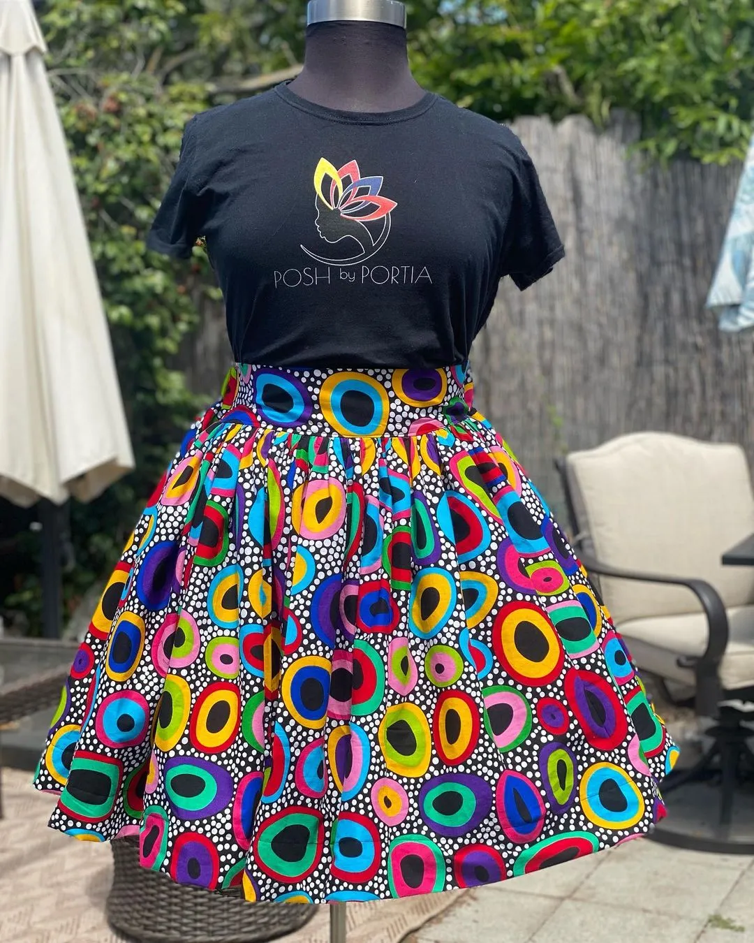 Black Ankara Fabric, ACS0091