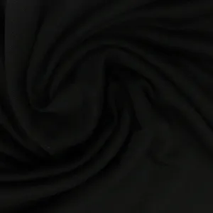 Black Bamboo Stretch Fleece Fabric- 320 GSM