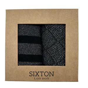Black Berlin and Paris sock box duo