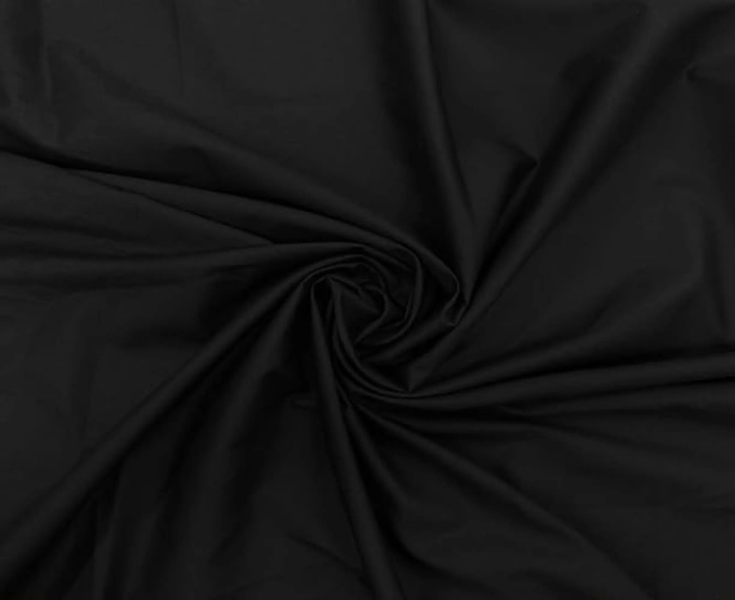 Black Broadcloth Polyester Cotton Fabric | Poly Cotton Fabric