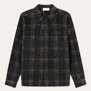 Black Charcoal Jayce Plaid Overshirt