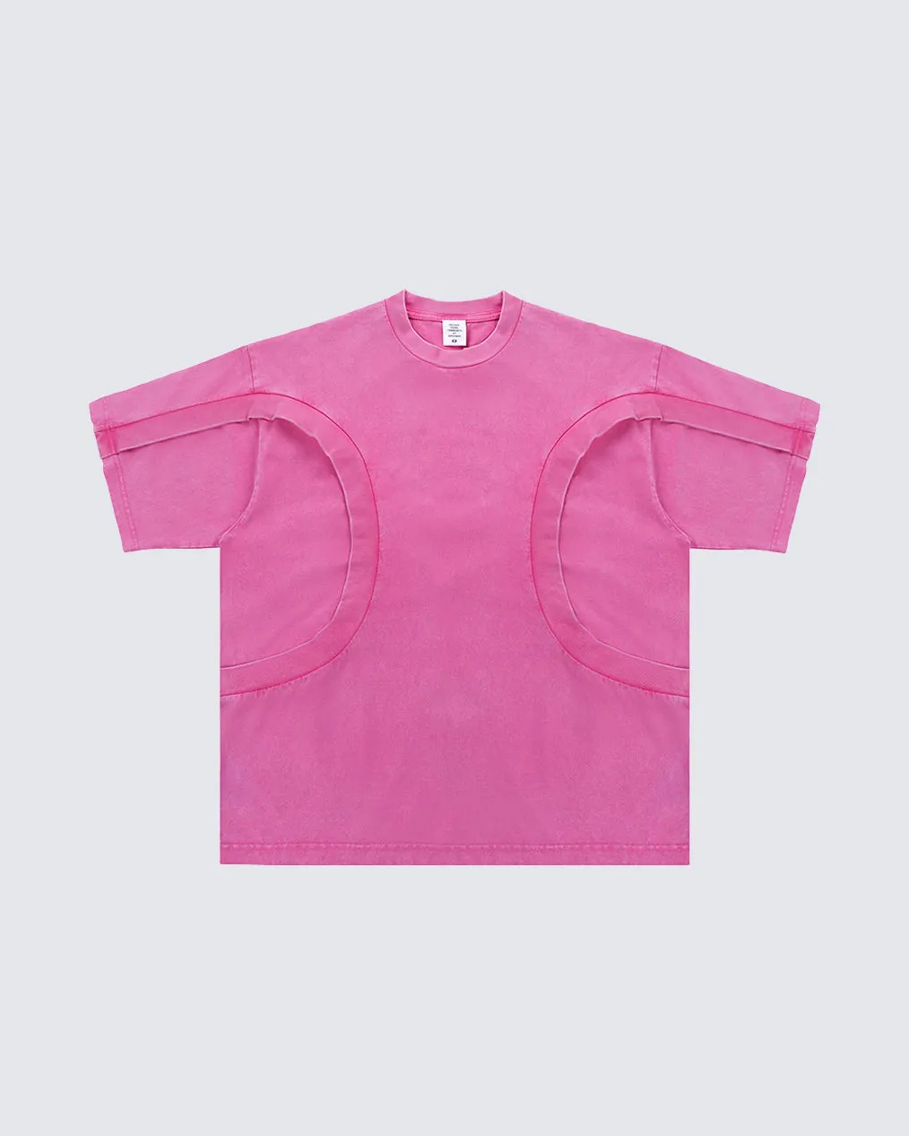 Black Deconstructed Loose-Fit T-Shirt