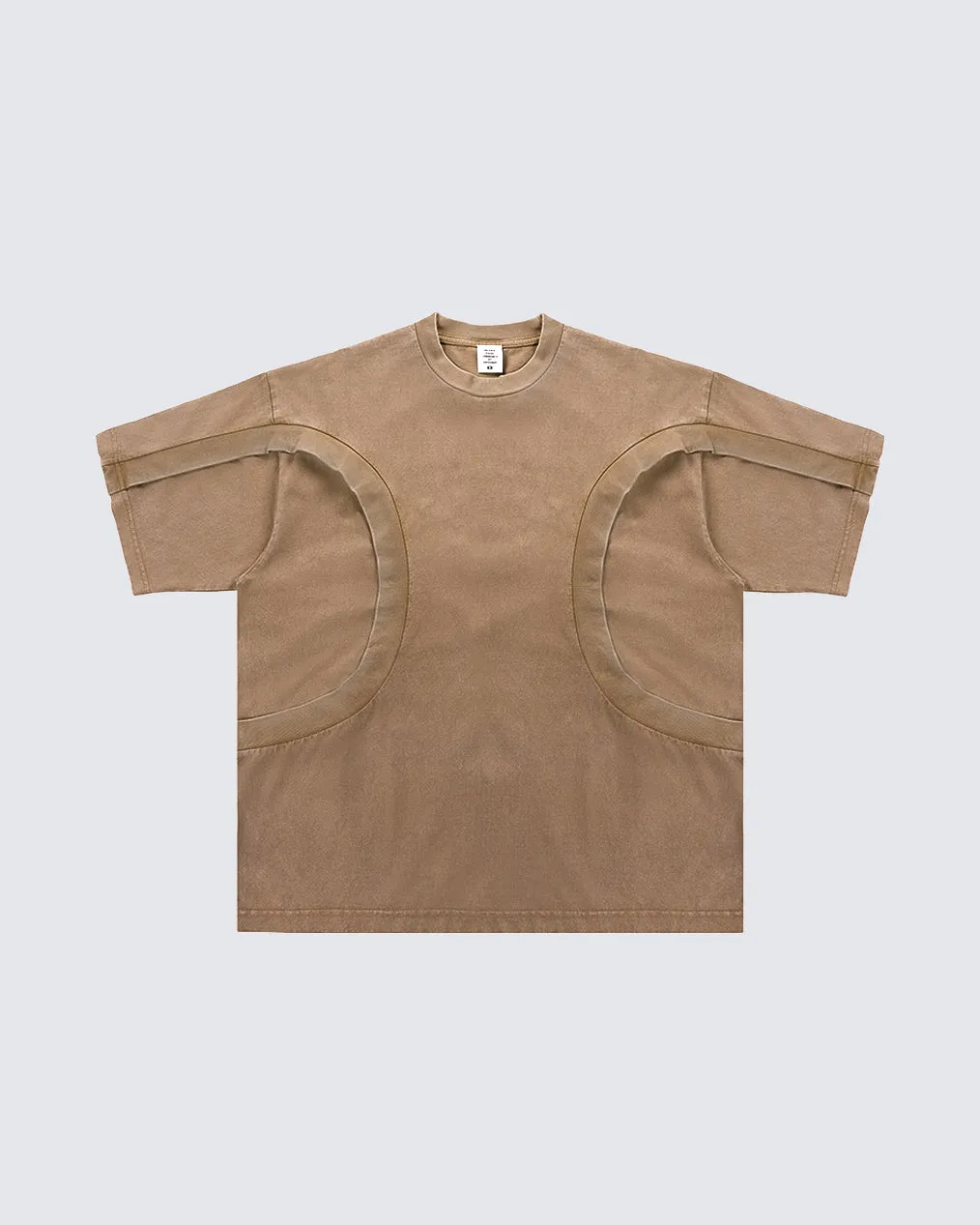 Black Deconstructed Loose-Fit T-Shirt