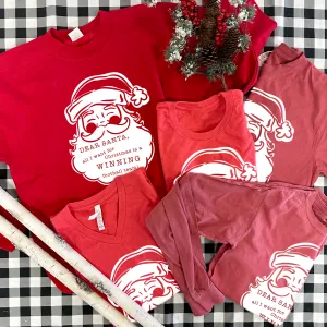 BLACK FRIDAY 2024: ...All I Want for Christmas is A Winning Football Team! *RED & WHITE* - (*MULTIPLE STYLES AVAILABLE: BASIC VNECK & CREW NECK, BELLA CANVAS VNECK & CREW NECK, COMFORT COLORS SHORT SLEEVE & LONG SLEEVE, SWEATSHIRT*)