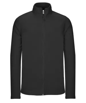 Black - Full-zip microfleece jacket
