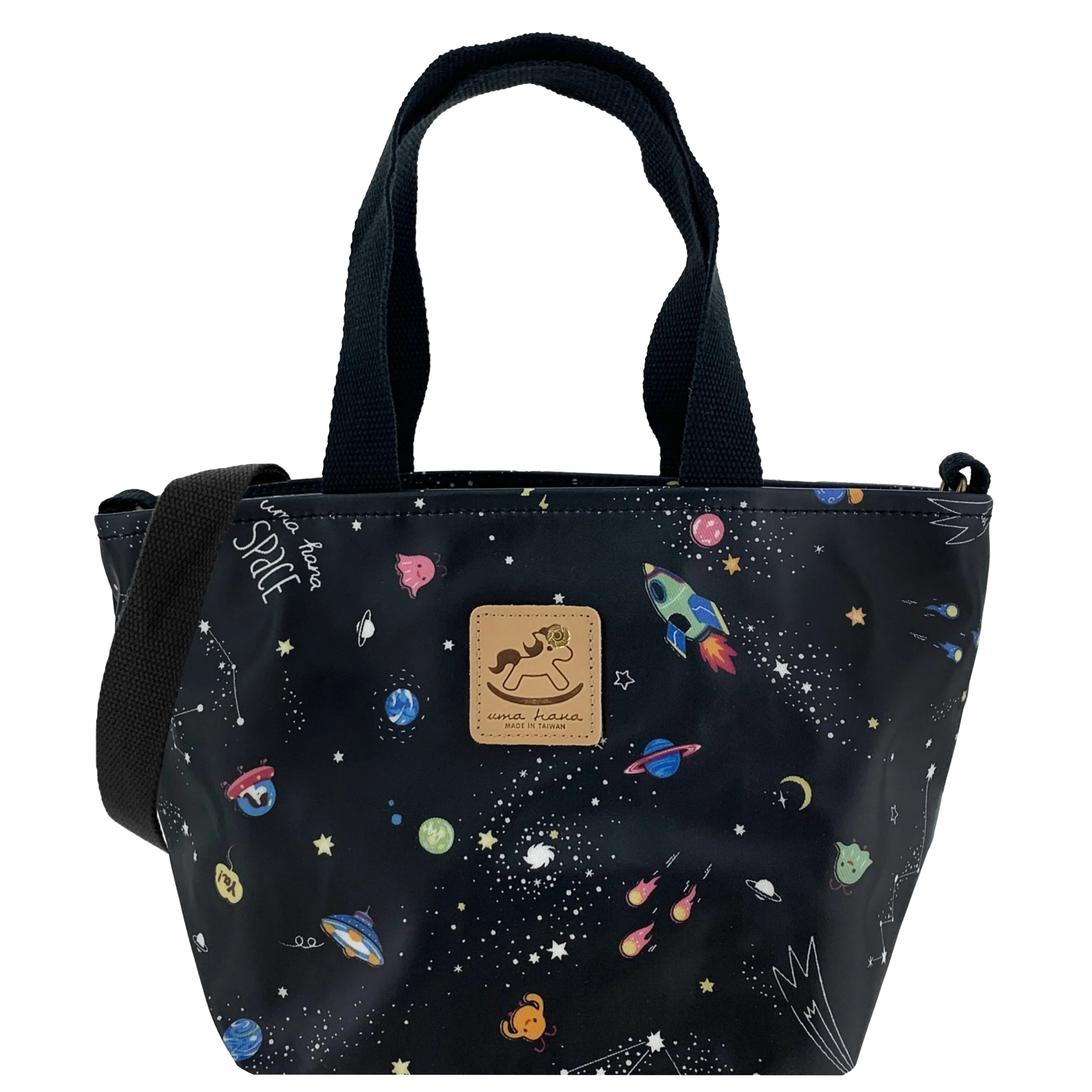 Black Galaxy Mini Travel Tote