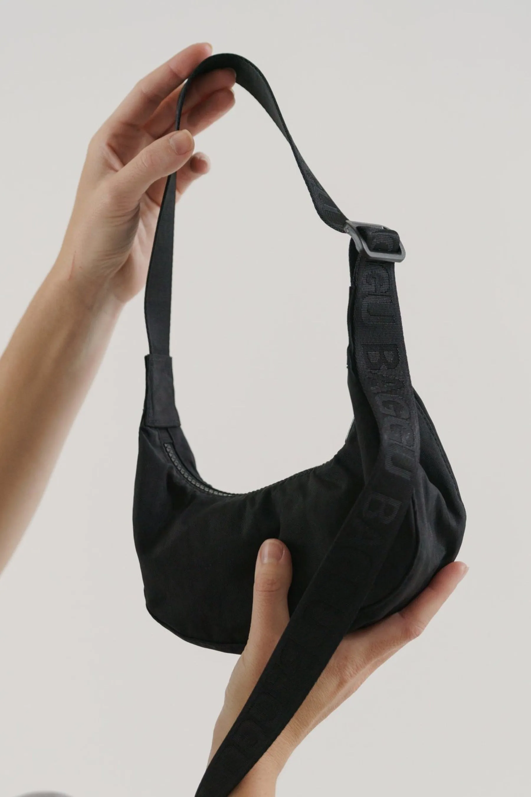 Black Mini Crescent Bag
