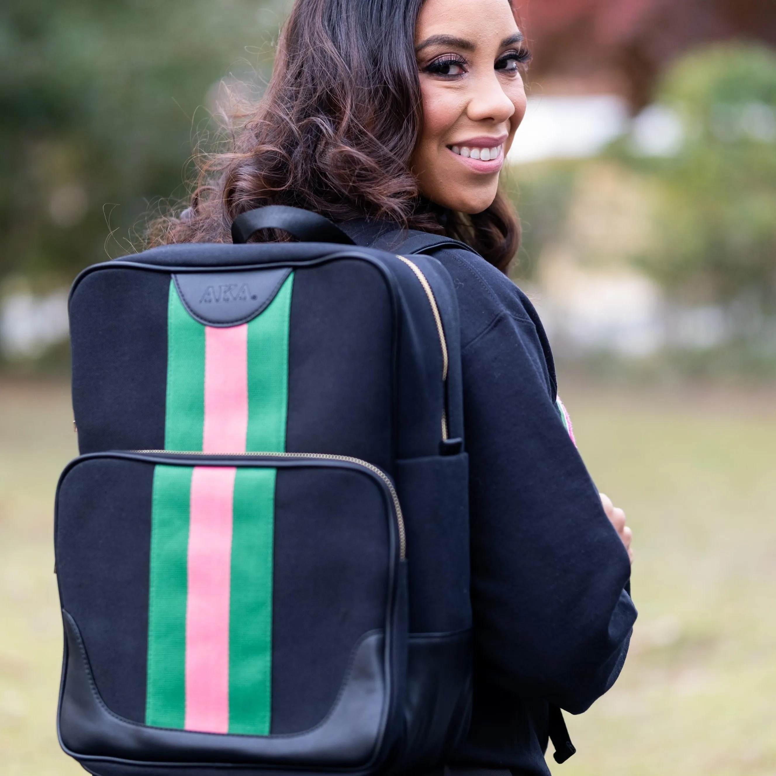 Black Pretty Girl Canvas Back Pack