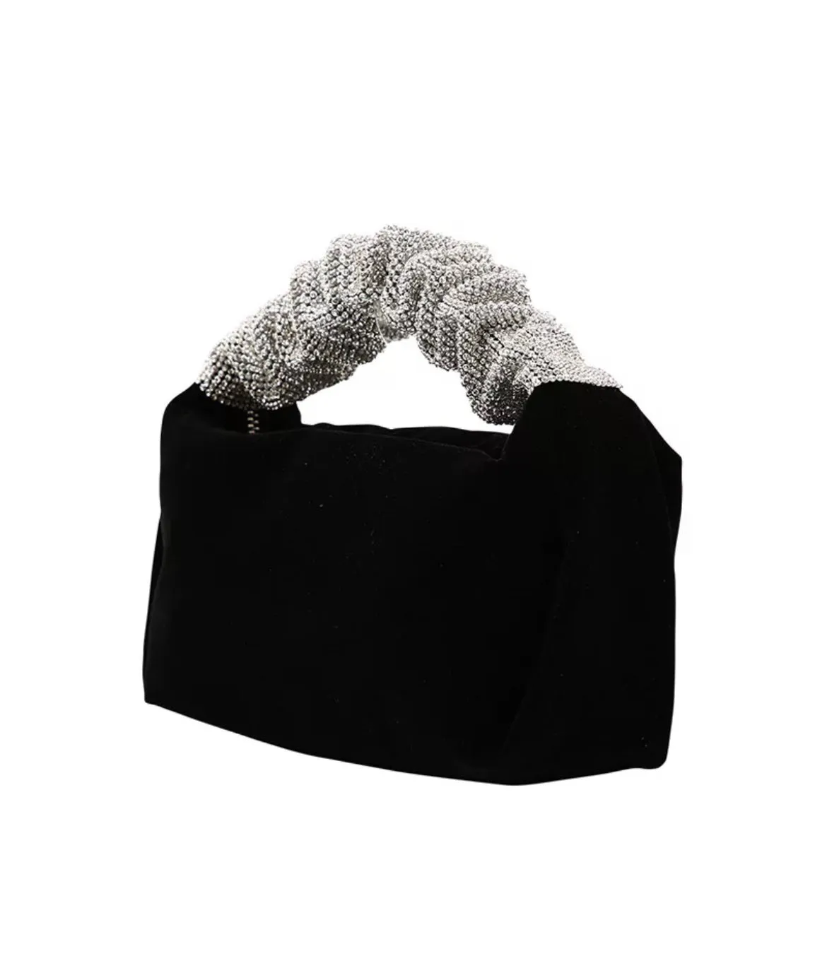 Black Rhinestone Evening Bag