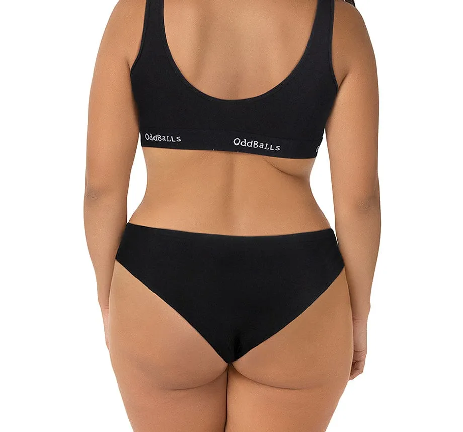 Black - Seamless Brazilian Briefs